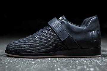 Black Nobull Leather Men's Lifters Shoes | CA R1008V